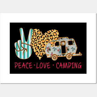 Peace Love Camping Posters and Art